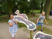 Vorschulkinder im Eilenburger Tierpark 2017