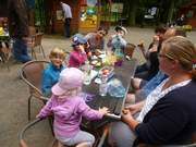 Vorschulkinder im Eilenburger Tierpark 2017